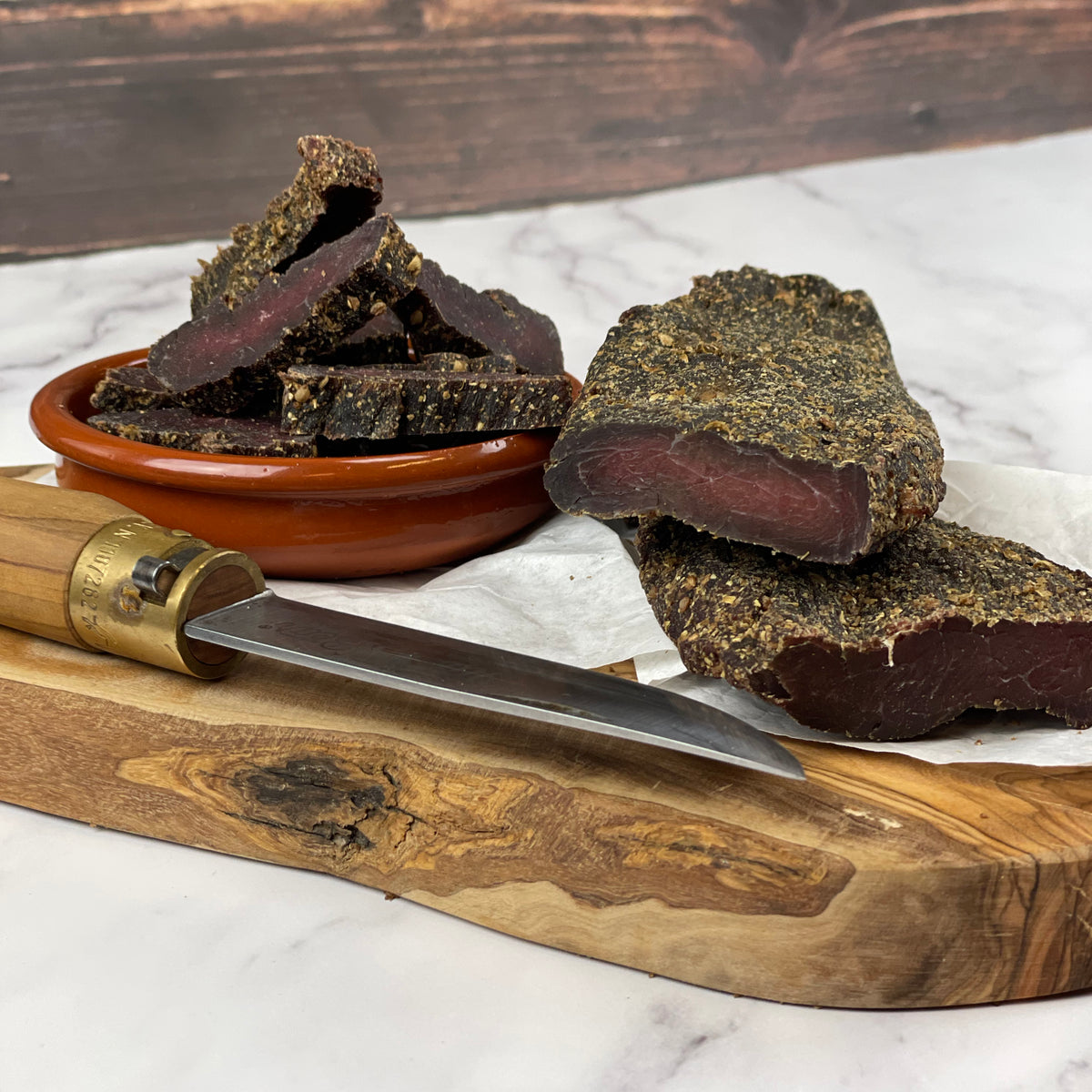 Regeneratively-Sourced Beef Biltong - Spiced – Figure Ate Foods