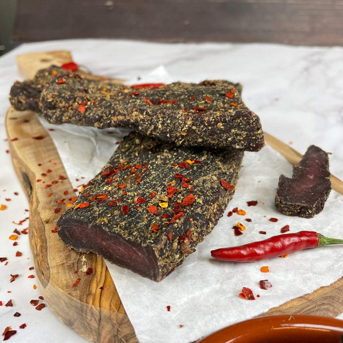 Regeneratively-Sourced Beef Biltong - Spiced – Figure Ate Foods